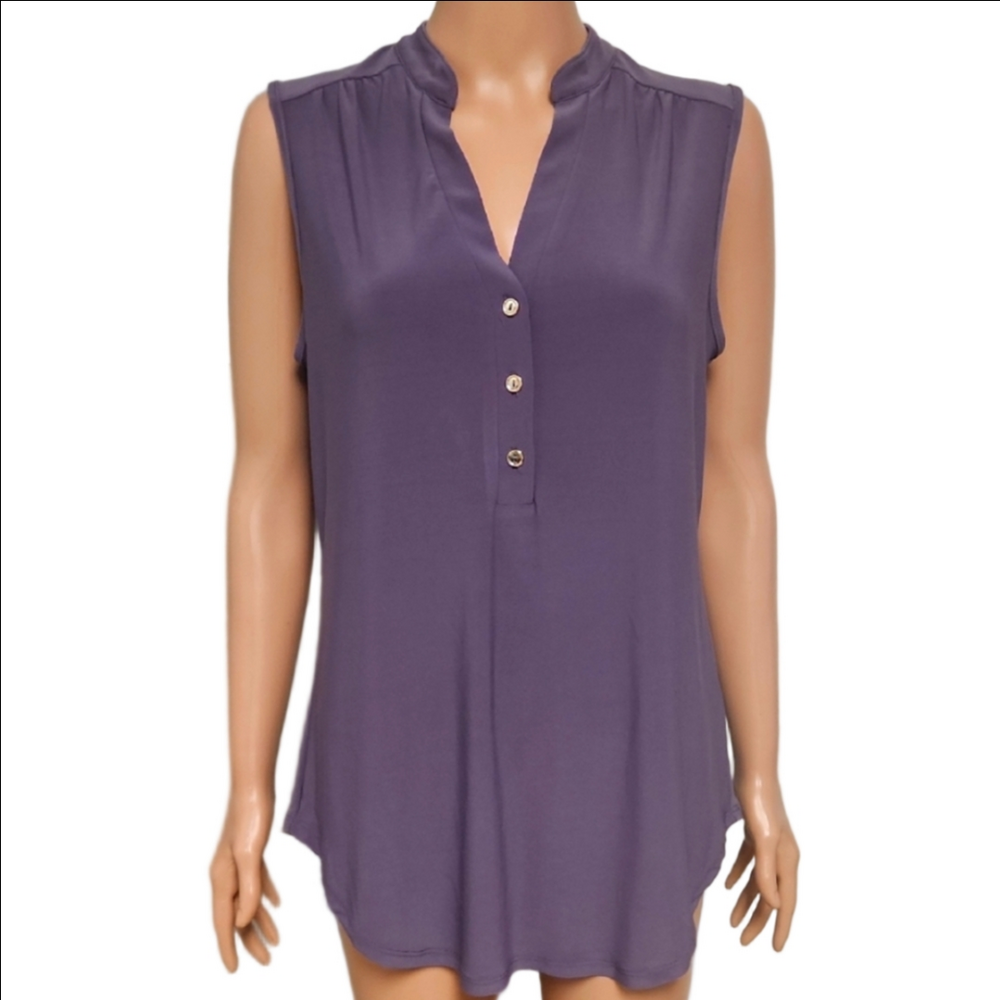 PerSeption Concept Lavender Sleeveless Blouse (Code-P040)